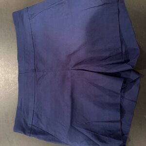 Avenue High Waist Navy Shorts